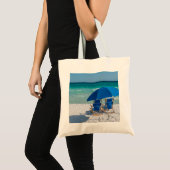 Destin Florida Stühle und Umbrella Tote Bag Tragetasche (Vorderseite (Produkt))