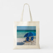 Destin Florida Stühle und Umbrella Tote Bag Tragetasche (Rückseite)
