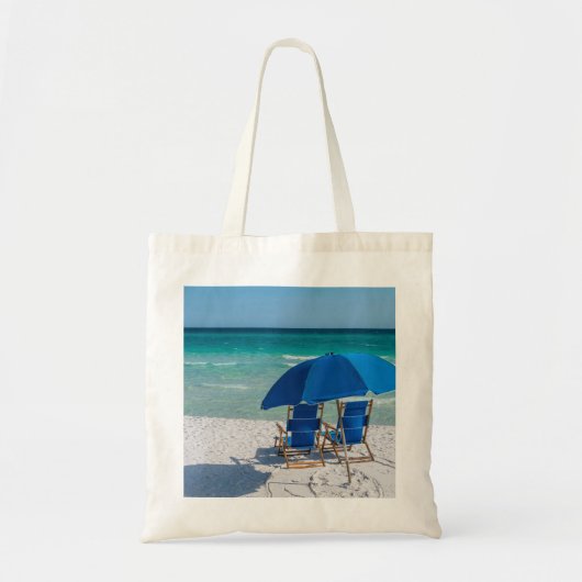 Destin Florida Stühle und Umbrella Tote Bag Tragetasche (Vorne)