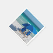 Destin Florida Stühle und Umbrettpapier Napkin Serviette (Ecke)