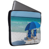 Destin Florida Stühle und Umbrettplakette Laptopschutzhülle (Vorne Rechts)