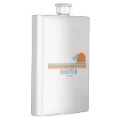 Destin Florida Sun Palm Trees Flachmann (Rechts)