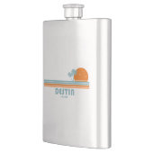 Destin Florida Sun Palm Trees Flachmann (Links)