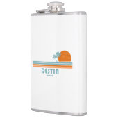 Destin Florida Sun Palm Trees Flachmann (Links)