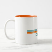 Destin Florida Sun Palm Trees Zweifarbige Tasse (Links)