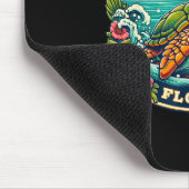 Destin Florida Süße Meeresschildkröte Surft Mousepad (Ecke)
