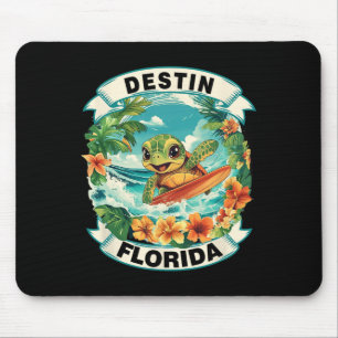 Destin Florida Süße Meeresschildkröte Surft Sommer Mousepad