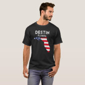 Destin Florida USA Staat America Travel Floridian T-Shirt (Vorne ganz)