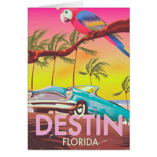 Destin Florida USA Vintage Reiseplakat.