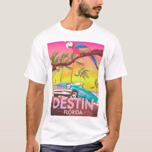 Destin Florida USA Vintage-Reiseplakat. T-Shirt