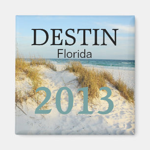 Destin Florida weißer Sandstrand - CUSTOMIZE JAHR! Magnet