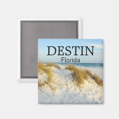 Destin Florida, weißer Sandstrand, Sonnenuntergang Magnet (Vorderseite/Rückseite)