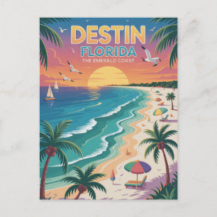 Destin Florida World's glücklichstes Fischerdorf Postkarte