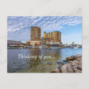 Destin Harbor Boardwalk Denk-an-dich-Postkarte Postkarte