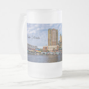 Destin Harbor Boardwalk Frosted Bierkrug Mattglas Bierglas