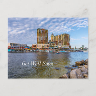 Destin Harbor Boardwalk Gute Besserung Postkarte
