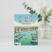 Destin Harbor Boardwalk USA Postkarte (Stehend Vorderseite)