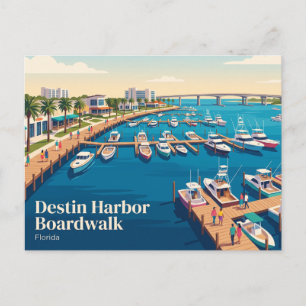 Destin Harbor Boardwalk USA Postkarte