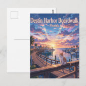 Destin Harbor Boardwalk USA Postkarte (Vorne/Hinten)