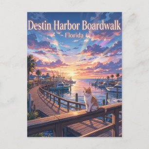 Destin Harbor Boardwalk USA Postkarte