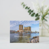 Destin Harbour Boardwalk Denken Sie an Postkarte (Stehend Vorderseite)