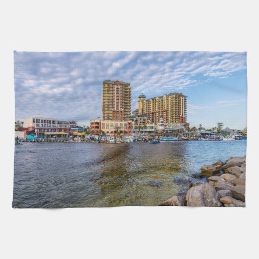 Destin Harbour Boardwalk Küchentuch (Horizontal)