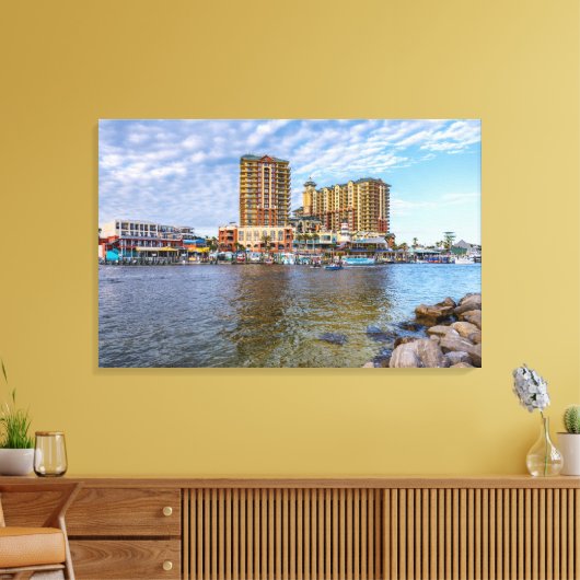 Destin Harbour Boardwalk Leinwand (Insitu (Wohnzimmer))