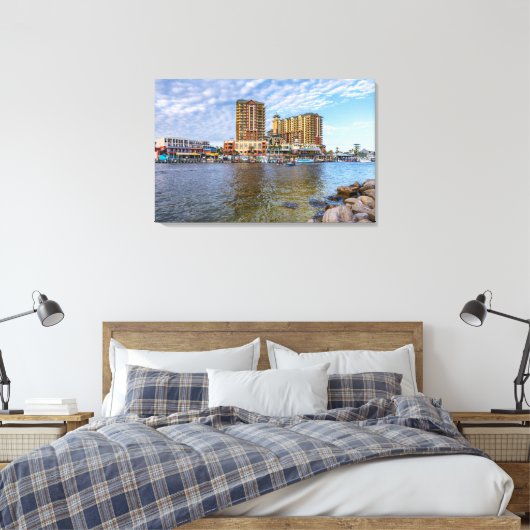 Destin Harbour Boardwalk Leinwand (Insitu (Schlafzimmer))