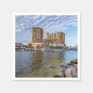 Destin Harbour Boardwalk Paper Napkin Serviette