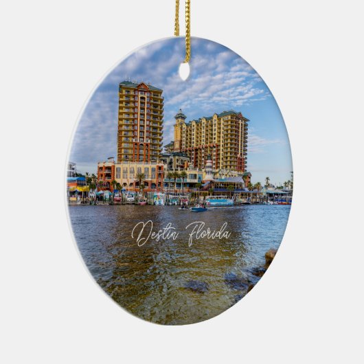 Destin Harbour Boardwalk Souvenir Keramik Ornament (Rechts)