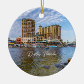 Destin Harbour Boardwalk Souvenir Keramik Ornament (Vorne)