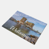 Destin Harbour Boardwalk Willkommen Doormat Fußmatte (Schrägansicht)