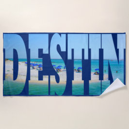 Destin Strand-Florida-Foto-Typografie modern Strandtuch