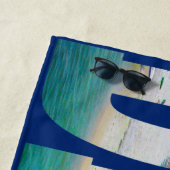 Destin Strand-Florida-Foto-Typografie modern Strandtuch (Beispiel)