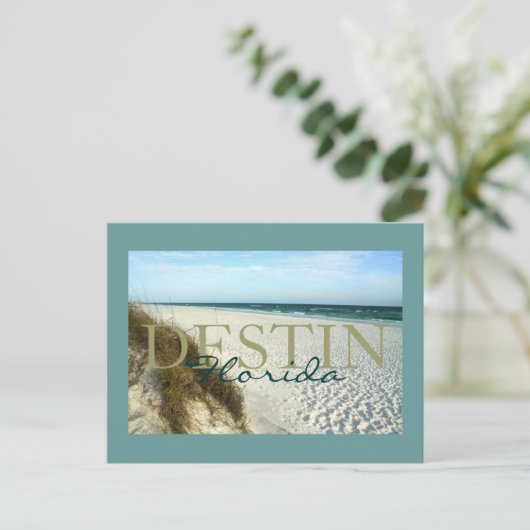 Destin, Strand von Florida, matt Postkarte (Stehend Vorderseite)
