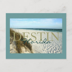 Destin, Strand von Florida, matt Postkarte