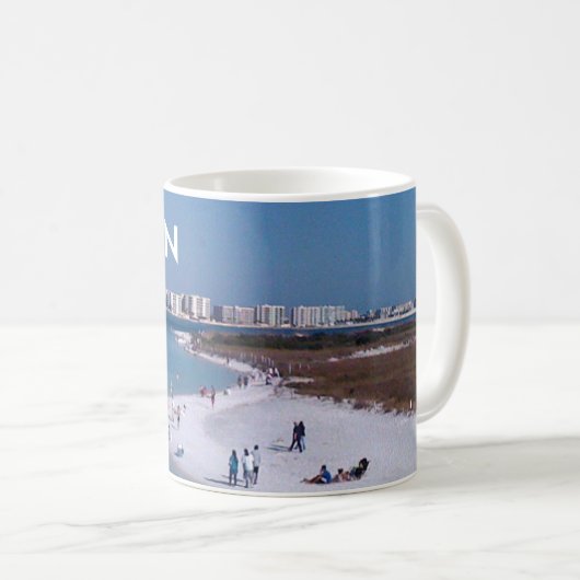 Destin, Strand von Florida und Skyline Kaffeetasse (VorderseiteRechts)
