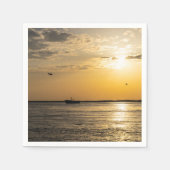 Destin Sunset And Helicopters Paper Napkins Serviette (Vorderseite)