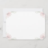 Destination Aloha Tropical Beach Wedding Einladung (Rückseite)