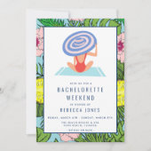 Destination Bachelorette Beach Weekend Trip Einladung (Vorderseite)