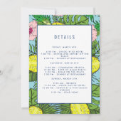 Destination Bachelorette Beach Weekend Trip Einladung (Rückseite)