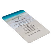 Destination Beach Wedding Custom Magnet Einladung (Rechte Seite)