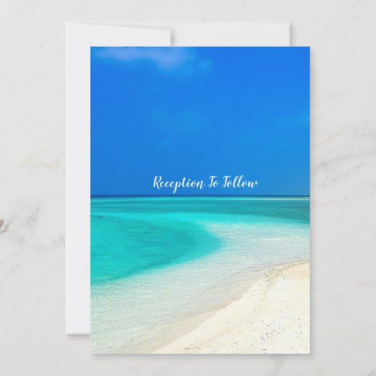 Destination Beach Wedding - Einladung (Rückseite)