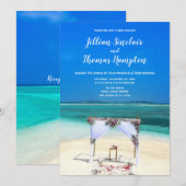 Destination Beach Wedding - Einladung (Vorne/Hinten)