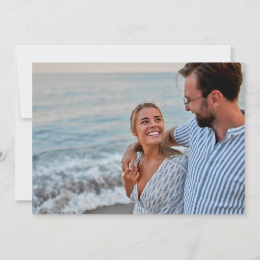 Destination Beach Wedding Foto Save The Date (Rückseite)