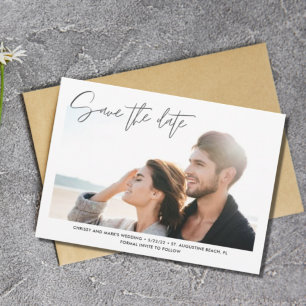 Destination Beach Wedding Foto Save the Date