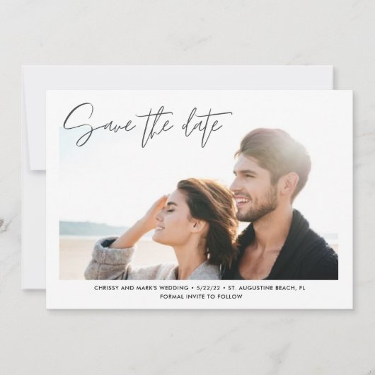 Destination Beach Wedding Foto Save the Date (Vorderseite)