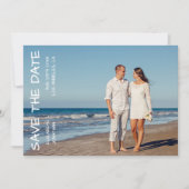 Destination Beach Wedding Photo Save The Date (Vorderseite)