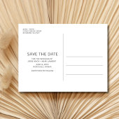 Destination Beach Wedding Save the Date Ankündigungspostkarte