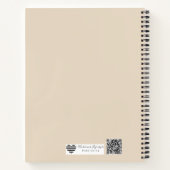 Destination Coordinates Compass | Travel Wedding Notizblock (Rückseite)